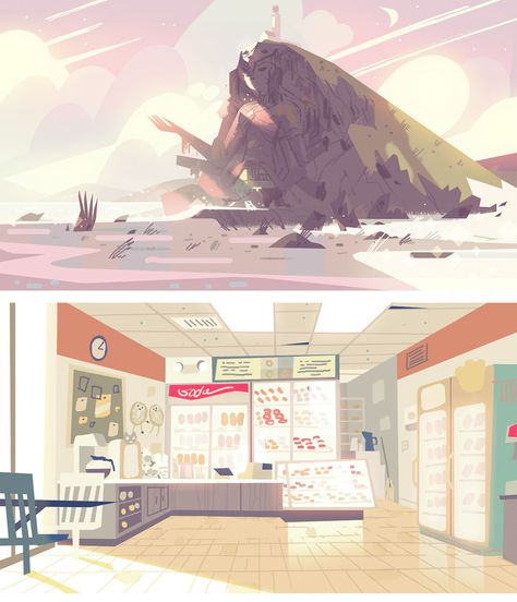 Universe Concept Art, Rebeca Sugar, Sam Bosma, Steven Universe Background, Dart Design, Android Jones, Blur Studios, Rebecca Sugar, Anna Cattish