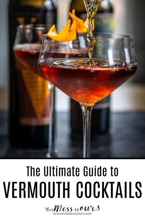 Sweet Vermouth Recipes, Red Vermouth Cocktail, Dry Vermouth Cocktails, Vermouth Drinks, Sweet Vermouth Cocktails, Vermouth Recipes, Vermouth Cocktail, Bartending Tips, Alcohol Beverages