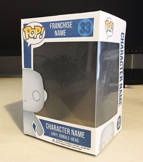 How To Make and Assemble Your Own Custom A4 Pop Box | Pop Vinyl FAQ Funko Pop Box Template Free, Funko Pop Template, Funko Pop Birthday Party Ideas, Funko Pop Box Template, Diy Funko Pop, Funko Box, Pop Drawing, Funko Pop Box, Color Cian