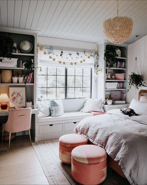 Interior Barndominium Ideas, Interior Barndominium, Foster Bedroom, Bookshelves Bedroom, Porter House, Bedroom Built Ins, Kids Rooms Inspo, Bedroom Redesign, Kids Bedroom Design