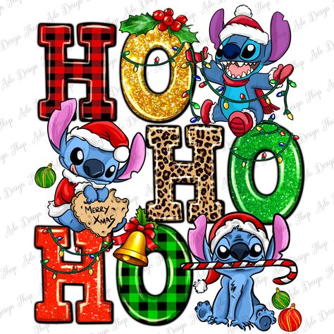 Disney Merry Christmas, Stitch Png, Christmas Stitch, Christmas Sentiments, Disney Images, Cute Christmas Wallpaper, Pixel Image, New Year Png, Happy New Year Png