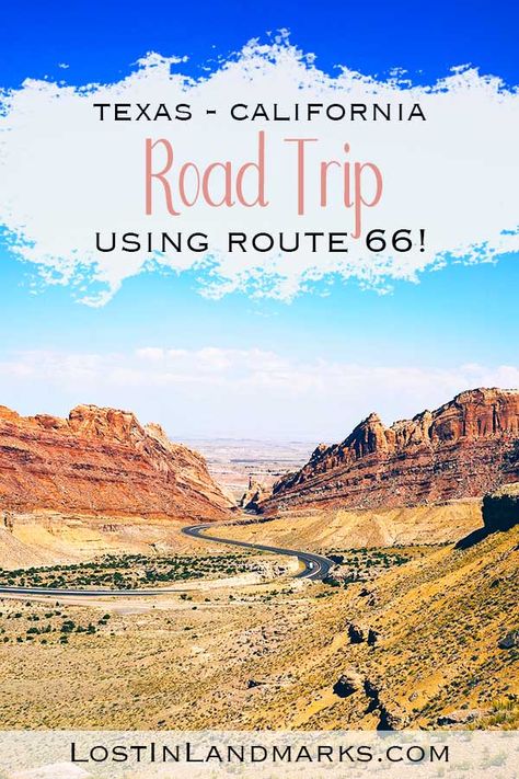 Road Trip From Texas, California Road Trip Itinerary, California Road Trip, Route 66 Road Trip, Arizona Road Trip, Central America Travel, Us Road Trip, California Travel Road Trips, Road Trip Hacks