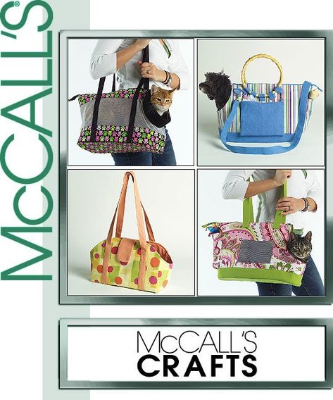 McCall's 5151 Pet Carriers sewing pattern Dog Carrier Pattern, Carrier Pattern, Dog Purse, Dog Carrier Bag, Pet Carrier Bag, Crafts Sewing Patterns, Paper Sewing Patterns, Mccalls Sewing Patterns, Mccalls Patterns