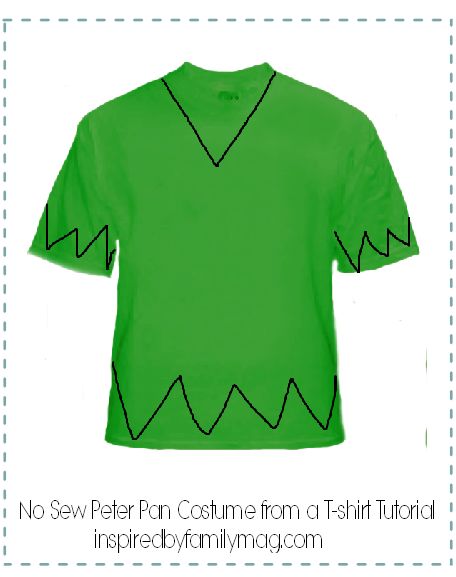 peter pan costume from a tee shirt Peter Pan Play Costumes, Diy Peter Pan Costume, Disfraz Peter Pan, Peter Pan Kostüm, Peter Pan Halloween, Sew Costume, Zombie Costumes, Pixie Party, Peter Pan Costumes