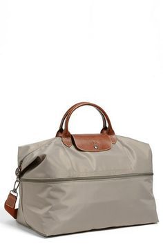 Longchamp 'Le Pliage' Expandable Travel Bag available at #Nordstrom Longchamp Travel Bag, Longchamp Outfit, Longchamp Purse, Bag Longchamp, Nylon Travel Bag, Longchamp Bag, Longchamp Handbags, Lv Purse, Longchamp Bags