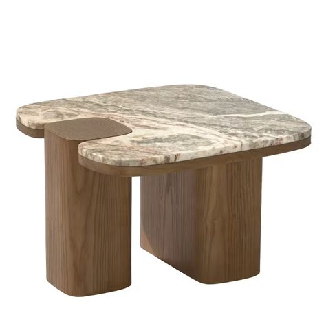 Erice Small Coffee Table Carpanese Home | Artemest Office Restroom, Centre Table Design, Luxurious Interior Design, Square Coffee Table, Square Side Table, Marble Table Top, Wood And Marble, Small Coffee Table, Furniture Side Tables