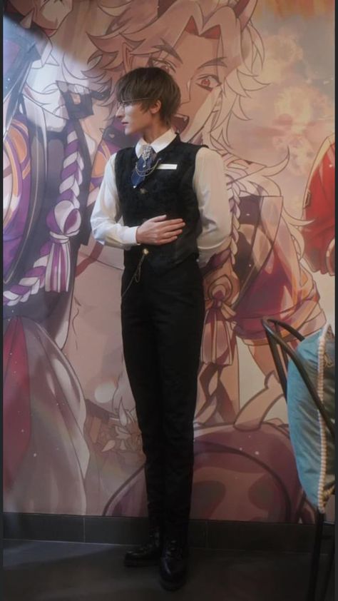 Royal Butler Aesthetic, Royal Pose Reference, Maid Aesthetic Royal, Butler Pose Reference, Waltz Reference, Royal Poses Reference, Maid Cafe Aesthetic, Butler Pose, Butler Cafe