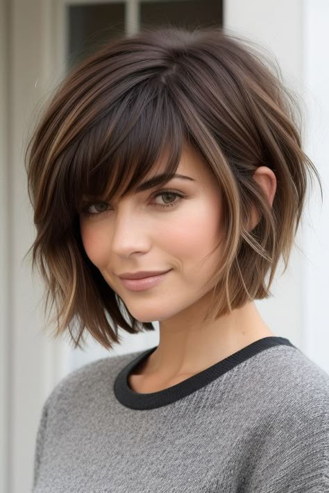 28+ Short Shag Haircuts 10 Shag Bob Hairstyles, Extreme Haircut, Med Hair, Shag Hairstyle, Beautiful Short Hair, Nice Hairstyles, Short Shag Haircuts, Short Bobs, Hair Pics