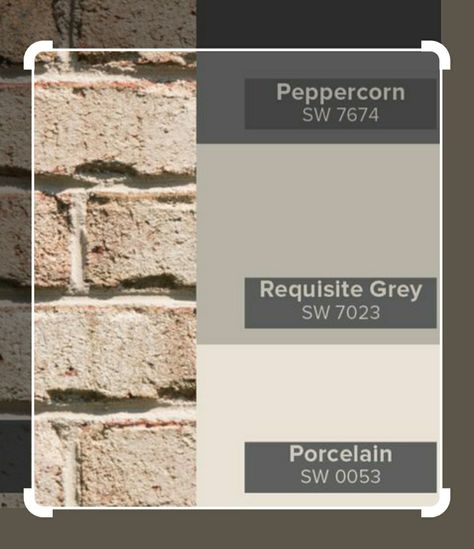 Blonde Brick Exterior Color Schemes, Tan Brick House Exterior, Brick Exterior Colors Schemes, Brick House Exterior Colors Schemes, Brown Brick Houses, Yellow Brick Houses, House Colours, House Paint Color Combination, Exterior House Paint Color Combinations