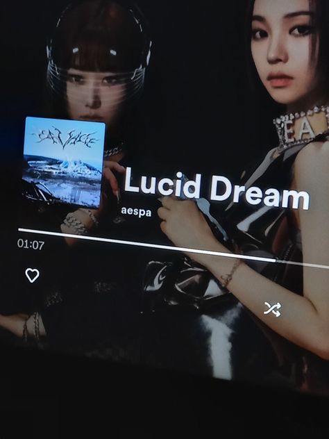 #aespa Aespa Lucid Dream, Music Diary, Aesthetic Fan, Lucid Dream, Song Of The Year, Vibe Song, Kpop Merch, Lucid Dreaming, Music Aesthetic