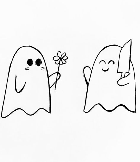 Cute Ghost Sketch, Ghost Drawing Easy, Cute Ghost Drawings, Cute Ghost Tattoo, Cute Wallpaper Ideas, Easy Sketch Ideas, Whiteboard Drawings, Onesie Designs, Doodles Cute