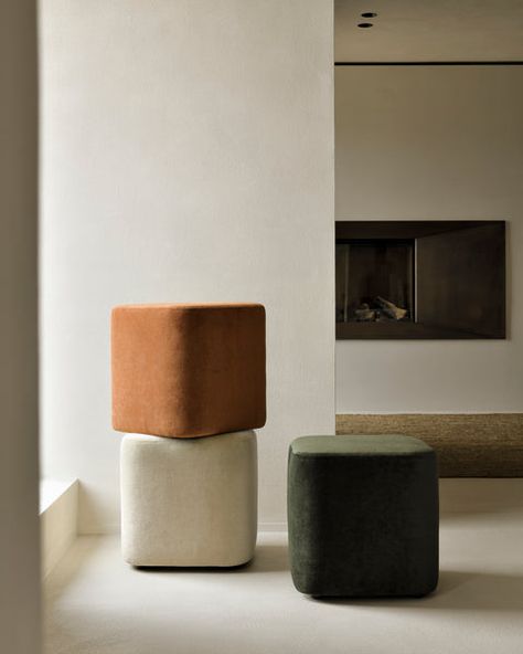 Cube Pouf Relaxed Aesthetic, Italian Textiles, Occasional Seating, Modul Sofa, Wine Rack Wall, Floor Table, Side Table With Storage, Wall Accessories, Bed Desk