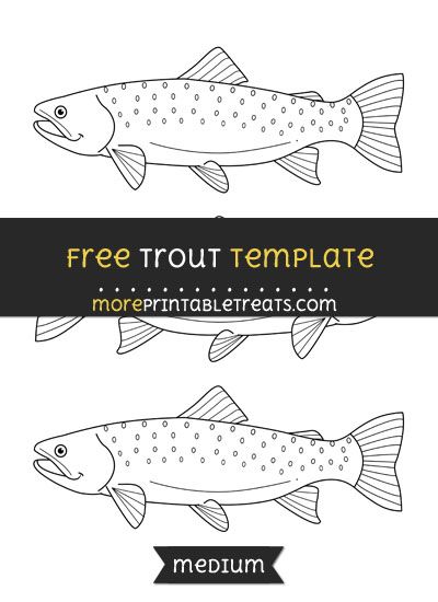 Trout Template - Medium