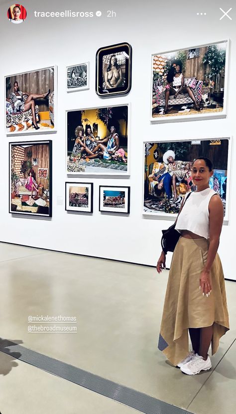 Tracee Ellis Ross Style Outfits, Edgy Chic Fashion, Traci Ellis Ross Style 2023, Museum Visit Outfit, Tracee Ellis Ross Workout, Tracee Ellis Ross Sneaker Style, Tracee Ellis Ross Style Blackish, Tracee Ellis Ross 2000s, Tracee Ellis Ross Style