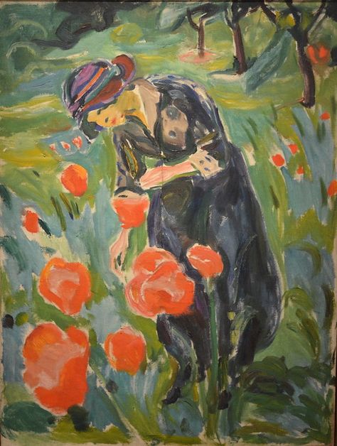 Woman with Poppies, Edvard Munch, 1918-19 | Lightbender | Flickr German Expressionism, Travel Scandinavia, Edvard Munch, Paintings I Love, Oil Painting Reproductions, Art Appreciation, Painting Reproductions, Wassily Kandinsky, Gustav Klimt