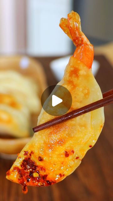 CiCi Li on Instagram: "Crispy Shrimp Dumplings  #potstickers #shrimpdumplings #dumplings #shrimp #chineserecipe #gyoza #chinesefood #asianfood   Written Recipe: https://cicili.tv/crispy-shrimp-potstickers/  Serving: 24 potstickers Prep time: 50 minutes Cook time: 10 minutes  For the potstickers: 1 pound whole shrimp, peeled, deveined, and tail-on 1 pound minced shrimp, peeled, deveined ¼ teaspoon salt ¼ teaspoon white pepper 3 pieces shiitake mushrooms, minced 3 tablespoons bamboo shoots, minced ½ teaspoon ginger, minced 1 teaspoon sesame oil 24 gyoza wrappers (or dumpling wrappers) ½ cup water, for sealing wrappers 3 tablespoon avocado oil, or other cooking oil  For the dipping sauce: 2 tablespoons soy sauce 2 tablespoons Chinkiang vinegar 1 tablespoon chili oil" Shrimp Potstickers, Minced Shrimp, Gyoza Wrappers, Recipe Appetizers, Shrimp Dumplings, Crispy Shrimp, Seafood Recipe, Dumpling Wrappers, Shiitake Mushrooms