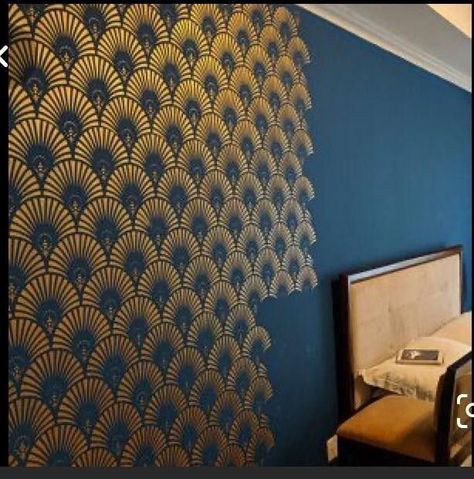 wall stencil patterns -stencil designs - stencil patterns - stencil - wall paint patterns - stencil art - wall stencil designs -stencils - flower stencil - rose stencil - wall stencil - Wall stencil patterns bedrooms - stencil wall - wall paint designs room wall painting - wall paint patterns - wall design - diy wall painting - paint colors for home - pastel wall color ideas - Wall painting ideas creative - wall decals - wall drawing - kids room wallpaper - wall painting - wall paining ide Art Deco Wall Stencil, Asian Paints Wall Designs, Asian Paint Design, Canvas Painting Aesthetic, Painting Ideas For Walls, Drawing Painting Ideas, Modern Wall Stencil, Aesthetic Paint, Walls Painting