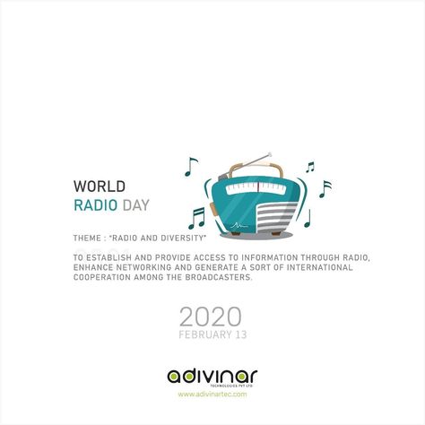 Radio Day Creative Ads, World Radio Day Creative Ads, World Radio Day, Advert Design, Digital Advertising Design, World Radio, Ads Creative Advertising Ideas, Advertising Ideas, Graphics Design Ideas