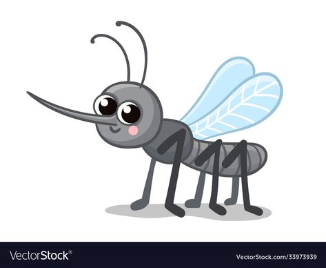 Mosquito Clipart, Hot Wheels Crafts, Mosquito Illustration, Cute Mosquito, Mosquito Cartoon, Mosquito Drawing, Cartoon Mosquito, Background Gray, Natural Mosquito Repellant