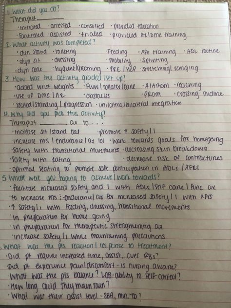 Psych Occupational Therapy, Occupational Therapy Documentation Cheat Sheet, Activities For Skilled Nursing Facility, Neuro Occupational Therapy, Acute Care Slp, Occupational Therapy Acute Care, Skilled Nursing Occupational Therapy, Occupational Therapy Documentation, Occupational Therapy Notes