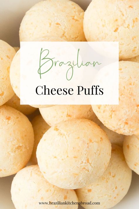 Brazilian Cheese Bread Recipe, Brazilian Snacks, Brazilian Cheese Bread, Cheese Bread Recipe, Cheese Puffs, Cheese Flavor, Brazilian Food, Cheese Bread, Recipe Steps