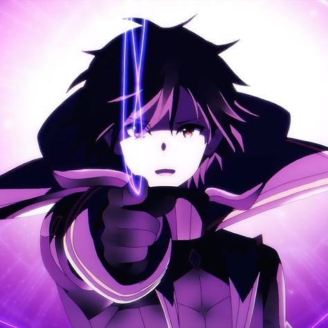 Anime Character, Purple, Anime, Black