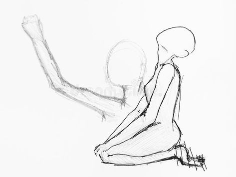 Kneeling Side View, Sitting On Knees Pose Reference, Poses Kneeling, Sitting Pose Reference, Side View Drawing, View Drawing, Kneeling In Prayer, Drawing Of A Girl, Grunge Posters