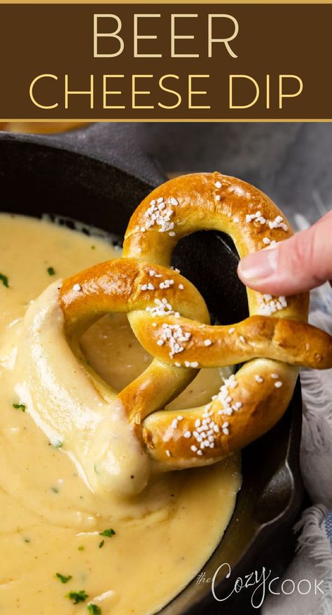 beer cheese dip with a pretzel being dipped into it Game Day Cheese Dip, Bear Cheese Dip, Easy Beer Cheese Dip, Easy Beer Cheese, Dip Recipes Crockpot, Recipes Dips, Beer Cheese Dip Recipe, Small Crock Pot, Email Header