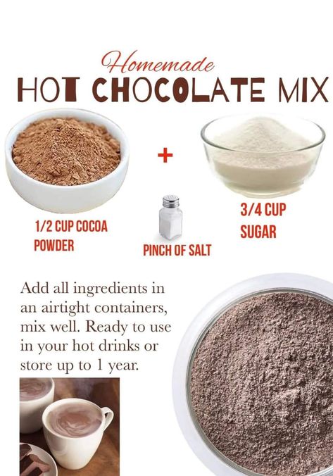 Hot Chocolate Mix Recipe Dry, Hot Chocolate Mix Recipes Dry, Homemade Hot Cocoa Mix Recipe, Homemade Hot Chocolate Mix Recipe, Cocoa Mix Recipe, Cappuccino Recipe, Hot Cocoa Mix Recipe, Hot Chocolate Recipe Homemade, Hot Chocolate Mix Recipe