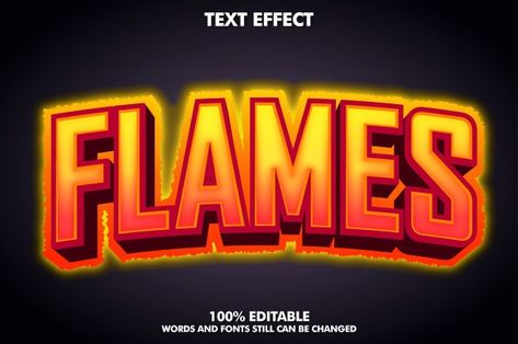 Flames banner - hot fire text effect | Free Vector #Freepik #freevector #comic #typography #cute #hipster Comic Typography, Fire Typography, Flaming Text, Fire Text, Shirt Printer, Beer Quotes, T Shirt Printer, White Business Card, Space Illustration