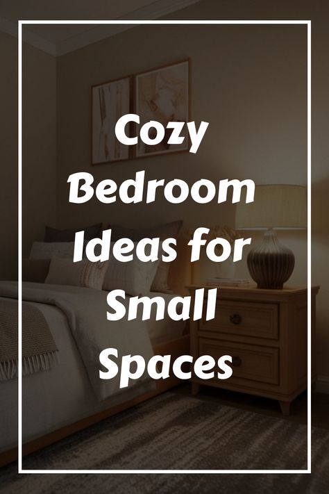 Cozy Bedroom Ideas for Small Spaces Small Cosy Bedroom Aesthetic, Tiny Apartment Bedroom, Cozy Small Bedroom Decor Ideas, Small Bedroom Ideas Cozy, Small Cozy Bedroom Ideas, Small Decor Ideas, Cozy Bedroom Small, Cozy Small Bedroom Decor, Decorating A Small Bedroom