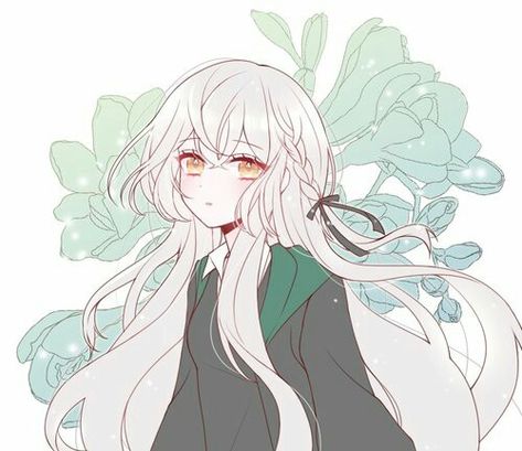 yellow eyes white hair Lobelia Cardinalis, Long White Hair, Hair White, Yellow Eyes, Jolie Photo, Anime Oc, Anime Artwork, An Anime, Manga Drawing