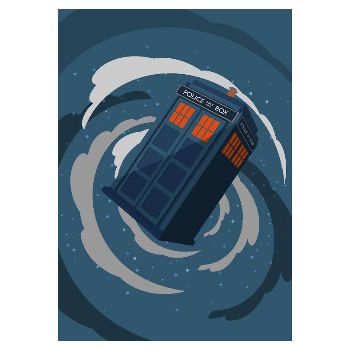 East End Prints - Dr. Who Tardis A1 Framed Print - White Frame - Blue Doctor Who Illustration, Tardis Art, Doctor Who Wallpaper, Dr Who Tardis, Doctor Who 10, Classic Doctor Who, Doctor Who Fan Art, David Tennant Doctor Who, East End Prints