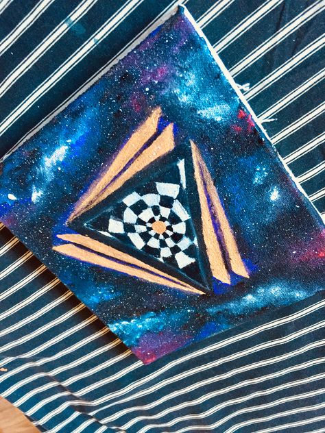 Trippy Portal Painting, Pink Floyd Tattoo, Galaxy Painting, Surrealism Painting, Trippy Art, Louis Vuitton Twist Bag, Pink Floyd, Portal, Dark Side