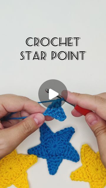 Olena | Jolly Lizard | Crocheter 𖧹  Designer on Instagram: "Create a perfect star point 🌟   Watch this short video to learn how to create a perfect point for your star!   For a complete step-by-step guide on making a 5-point star, head over to my YouTube channel and check out my full tutorial ✨   Don’t forget to like, share and follow for more #jollylizard_crochet_tips and #jollylizard_crochet_pattern   #crochetpattern #freecrochetpattern #crochetstar #crochettutorial #beginnercrochet #crochetbeginner #crochetersofinstagram" Crochet Star Video Tutorial, 6 Point Star Crochet Pattern, Crochet 5 Point Star Free Pattern, How To Crochet A Star, Star Blanket, Crochet Tips, Crochet Stars, How To Crochet, Crochet For Beginners