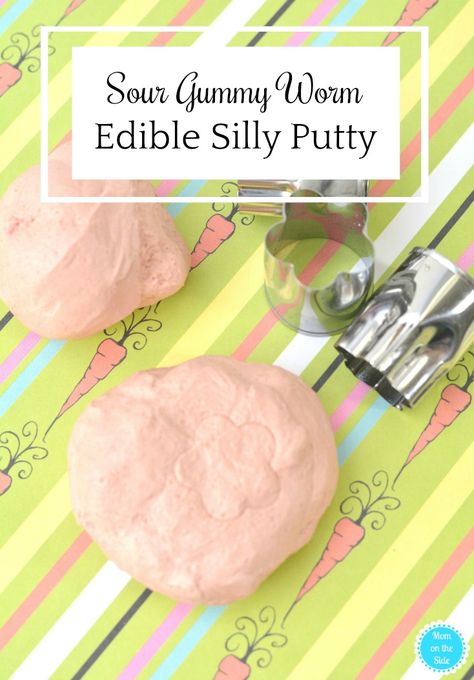 Recipe for Sour Gummy Worm Edible Silly Putty. This DIY silly putty is as much to eat as it is to play with! Silly Putty Recipe, Diy Silly Putty, Putty Recipe, Slime Recipe Kids, Sour Gummy Worms, Gummy Worm, Easter Things, Kids Printable Coloring Pages, Edible Slime