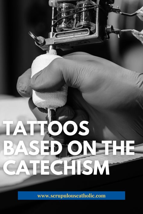 Tattoos based on the Catechism Auspice Maria Tattoo, Catholic Tattoos Sleeve, Roman Catholic Tattoos, Catholic Tattoos For Women, Small Catholic Tattoos, 4th Commandment, Maria Tattoo, Catechism Of The Catholic Church, Catholic Tattoos