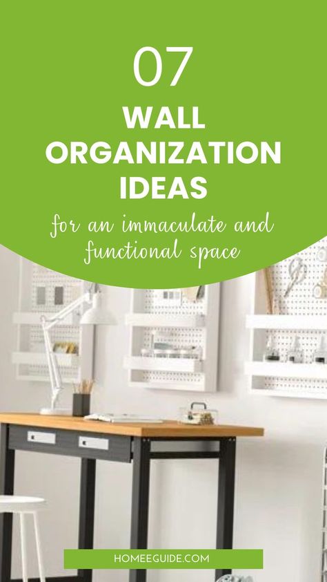 Wall Organization Ideas Wall Organization Ideas, Office Wall Organization, Magnetic Organizer, Grid Panel, Declutter Your Life, Creative Display, Functional Space, Boost Productivity, Organize Declutter