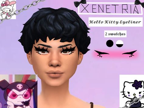 Sims 4 Cc Makeup Eyeliner Goth, The Sims 4 Mods Make Up, Eyeliner Sims 4 Cc, Sims 4 Cc Makeup Eyeliner, Sims Eyes Cc, S4cc Clothing, Anime Sims 4 Cc, Sims 4 Cc Eyeliner, Sims 4 Anime Cc