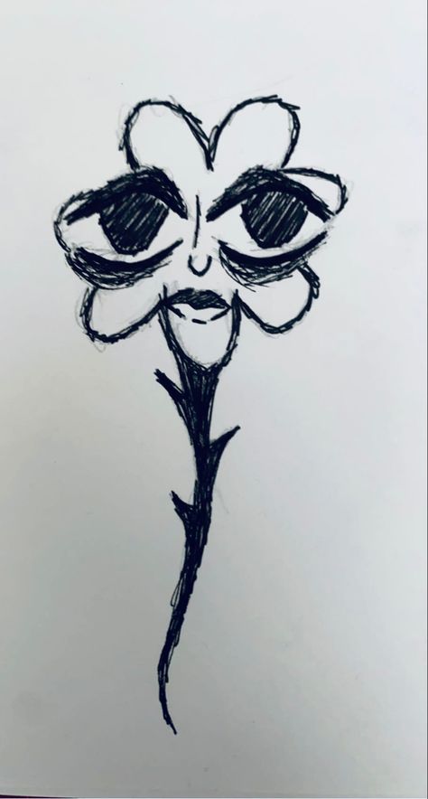 Creepy Sketches, Scary Drawings, Creepy Faces, Horror Drawing, Weird Drawings, Easy Doodles, Doodles Drawings, Dark Art Drawings, Easy Doodles Drawings