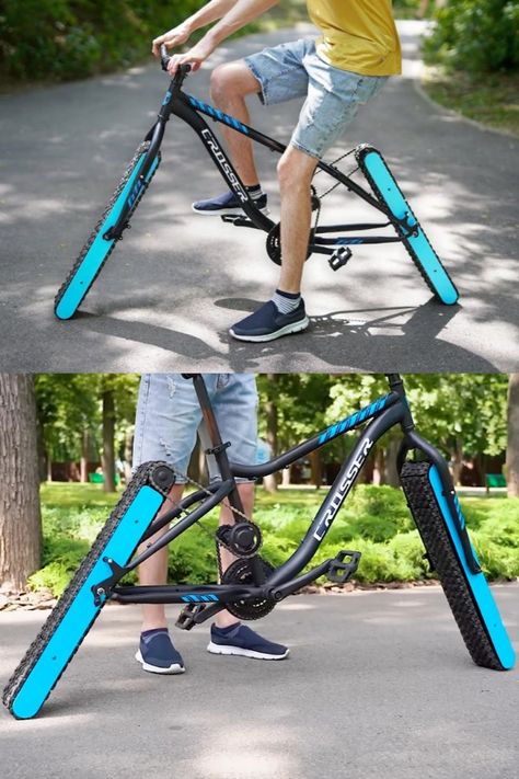 The “Wheel-less” bicycle that’s shattering conventions and turning heads 4 Wheel Bicycle, Eletric Bike, Fat Tire Bicycle, Powered Bicycle, Recumbent Bicycle, Big Toys, One Wheel, Motorized Bicycle, Pedal Car