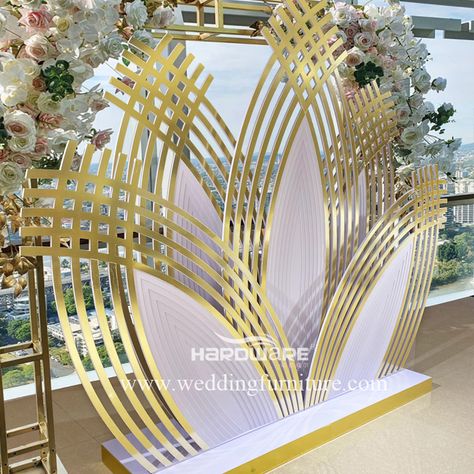 Customzied one stage pvc lotus shape backdrop Selfie Booth, Pallet Backdrop, Decoration Backdrop, White Lounge, Lotus Pattern, Backdrop Wall, Wedding Stage Design, Diwali Decor, Wedding Furniture