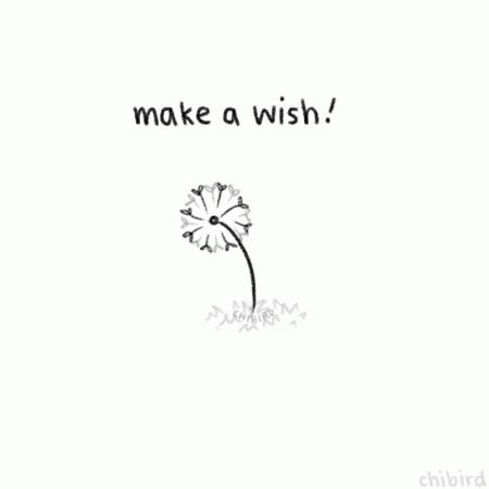 Wish Make AWish GIF - Wish MakeAWish MentalHealth - Discover & Share GIFs Simple Drawings, A Dandelion, Small Drawings, Ideas Quotes, Trendy Quotes, Wallpaper Phone, Illustration Girl, English Quotes, Personality Types