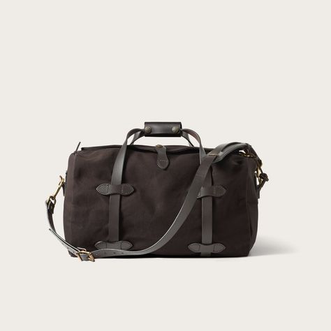 Small Rugged Twill Duffle | Filson Filson Duffle, Small Duffle Bag, Leather Duffel Bag, Womens Luggage, Leather Duffel, Canvas Bags, Duffel Bags, Men's Bags, Dry Bag