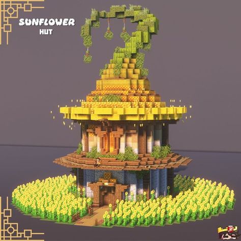 MassiveSpeck | mcbuilder 🌆 on Instagram: "Sunflower Hut ========================== A very special flower turned into a very special place :> 𝙁𝙤𝙧 𝙢𝙤𝙧𝙚 𝙖𝙬𝙚𝙨𝙤𝙢𝙚 𝙗𝙪𝙞𝙡𝙙𝙨: 🤝🏼 ∝ Follow me @massivespeck 📨 ∝ Send it to someone 💾 ∝ Save and check for later use! ✉️ ∝ Join my discord! ========================== 𝙈𝙞𝙣𝙚𝙘𝙧𝙖𝙛𝙩 𝙄𝙣𝙛𝙤𝙧𝙢𝙖𝙩𝙞𝙤𝙣: 🖥️ ∝ Version: Java Minecraft 1.19.3 🖼️ ∝ Resource Pack: Vanilla Tweaks, Elytra+, Pumpkins+ 🌆 ∝ Shaders: Complementary Reimagined Minecraft Fairy House, Fairy Minecraft, Java Minecraft, Minecraft Circles, Minecraft Roof, Fairy Town, Habbo Hotel, Minecraft Welten, Casa Fantasy