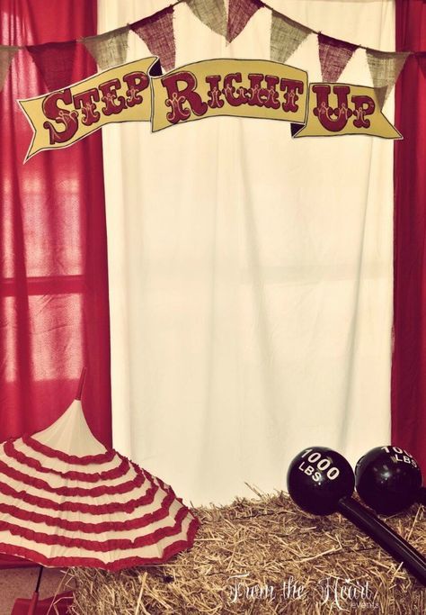 Vintage Circus Party (guest feature) - Celebrations at Home                                                                                                                                                     More Vintage Circus Theme, Vintage Circus Party, Circus Carnival Party, Creepy Carnival, Halloween Circus, Circus Wedding, Circus Show, Circus Theme Party, Carnival Wedding