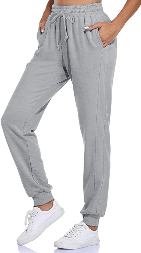 Yoga Sweatpants, High Waisted Sweatpants, House Wear, Style Sweatpants, Sweatpants With Pockets, Bottom Workout, Yoga Pants With Pockets, Cotton Sweatpants, Drawstring Jogger