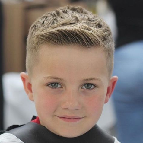 Boys Haircuts - Tapered Sides with Side Swept Fringe #Kidsboyshaircuts Kids Fade Haircut Boy Hair, Little Boys Haircut Trendy, Boys Fade Haircut Kids, Modern Boy Haircuts, Kid Haircuts, Boys Haircut Trendy, Trendy Boys Haircuts, Boys Haircut Styles, Boy Haircuts Short