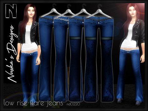 Sims 4 Cc Jeans Patreon, Sims 4 Low Rise, Sims 4 Low Rise Jeans, Sims 4 Cc Jeans, Cc Jeans, Sims 4 Gameplay, Sims4 Clothes, Low Rise Flare Jeans, Sims 4 Collections