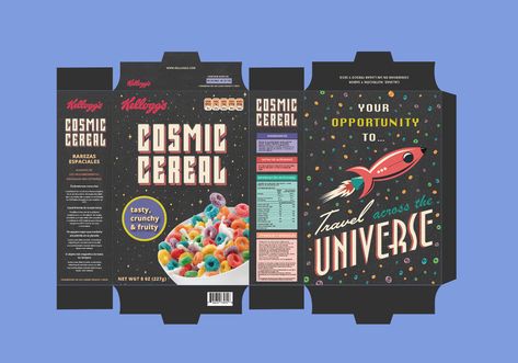 Cereal Box Mockup Free projects | Photos, videos, logos, illustrations and branding on Behance Cereal Box Aesthetic, Cereal Box Graphic Design, Packaging Aesthetic Branding, Aesthetic Cereal Box, Cute Cereal Box Design, Craft Box Design, Cereal Box Design Ideas, Packaging Design Aesthetic, Cereal Box Illustration